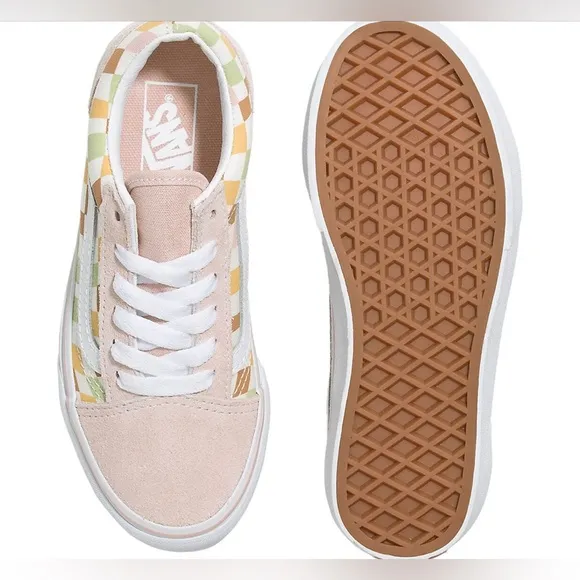 NIB [Vans] Old Skool Shoe Sneaker Tennis Shoes in Multi/True White Kids Sz 12.0