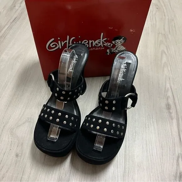 NIB vintage y2k mallgoth platform sandals by Girlfriends LA sz 10.
