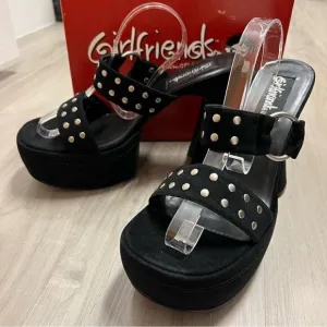NIB vintage y2k mallgoth platform sandals by Girlfriends LA sz 10.