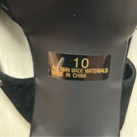 NIB vintage y2k mallgoth platform sandals by Girlfriends LA sz 10.