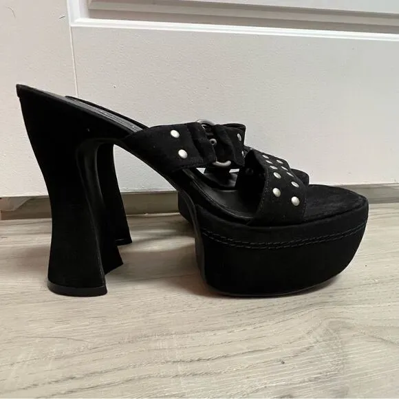 NIB vintage y2k mallgoth platform sandals by Girlfriends LA sz 10.