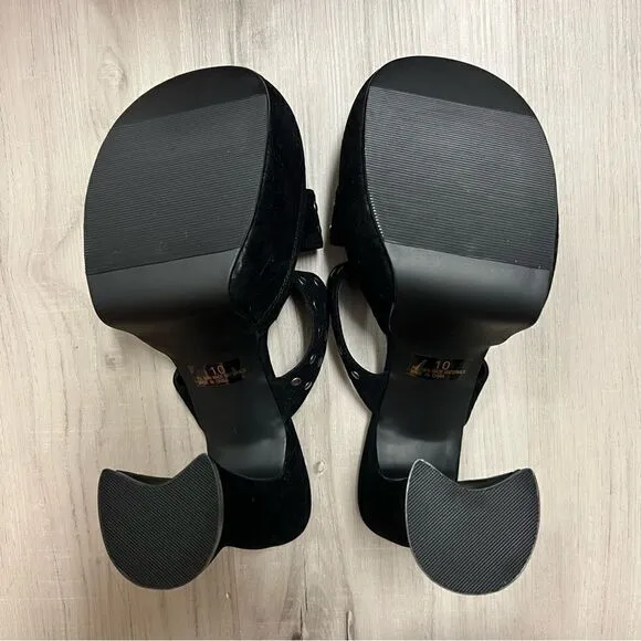 NIB vintage y2k mallgoth platform sandals by Girlfriends LA sz 10.