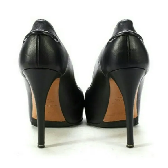 Nicholas KirkwoodBlack Leather Buckle Heels