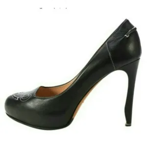 Nicholas KirkwoodBlack Leather Buckle Heels