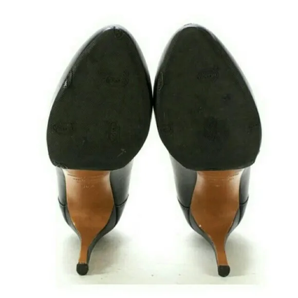 Nicholas KirkwoodBlack Leather Buckle Heels