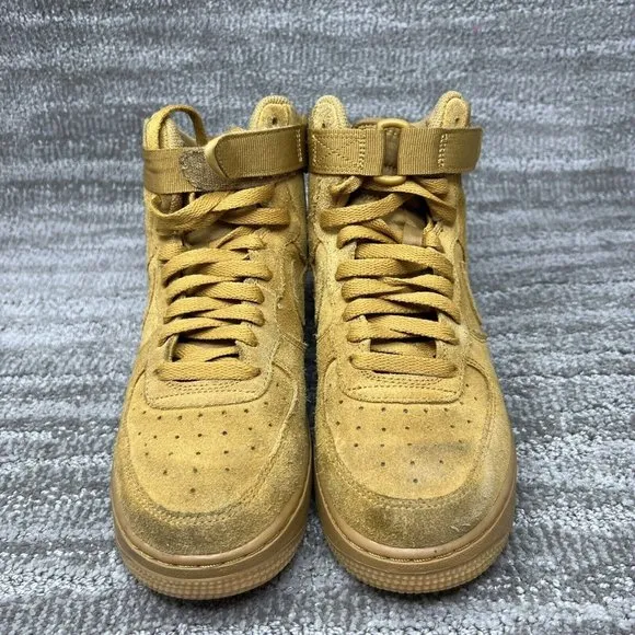 Nike AF1 Air Force 1 High LV8 Wheat Youth GS Size 6.5Y 807617-701 Kids Shoes