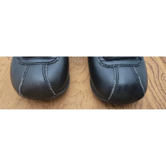Nike Air Cortez Black Leather Baby Shoes Sz 6C Baby 316606-011