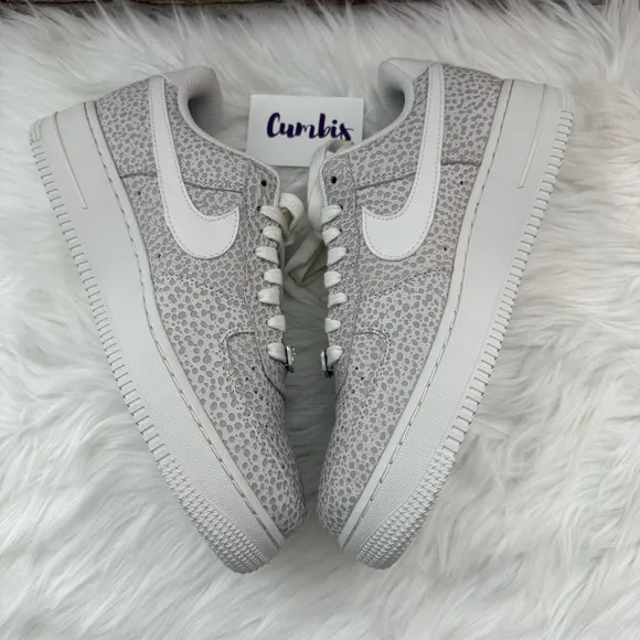 Nike Air Force 1 '07 PRM Women's Size 10.5 Grey/Silver Athletic Shoes FV6519 001