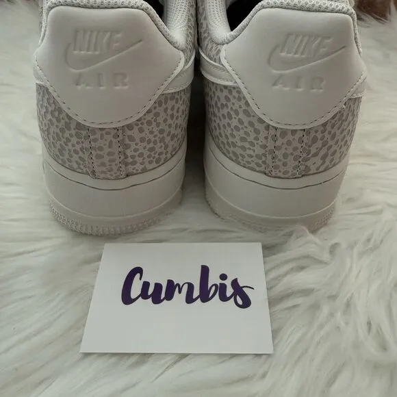 Nike Air Force 1 '07 PRM Women's Size 10.5 Grey/Silver Athletic Shoes FV6519 001