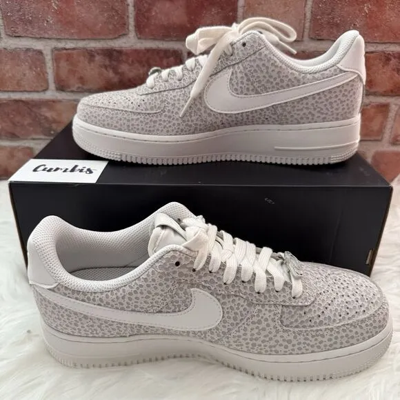 Nike Air Force 1 '07 PRM Women's Size 10.5 Grey/Silver Athletic Shoes FV6519 001