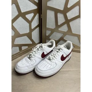NIKE AIR FORCE 1 07 WHITE-TEAM SZ 11 RARE 315122-165 Sneakers Men Shoes Leather