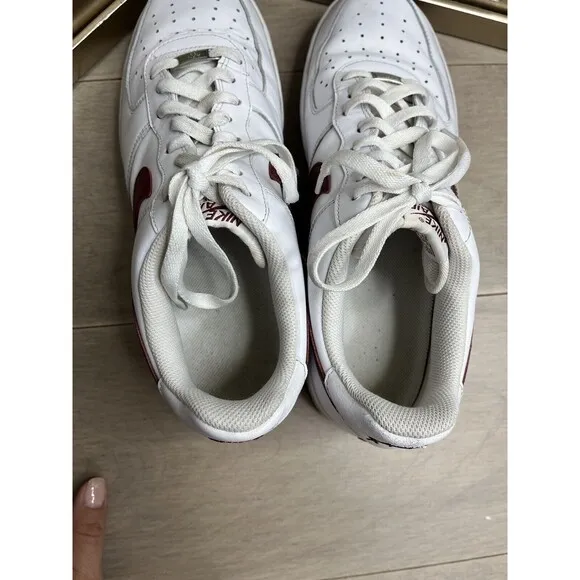NIKE AIR FORCE 1 07 WHITE-TEAM SZ 11 RARE 315122-165 Sneakers Men Shoes Leather