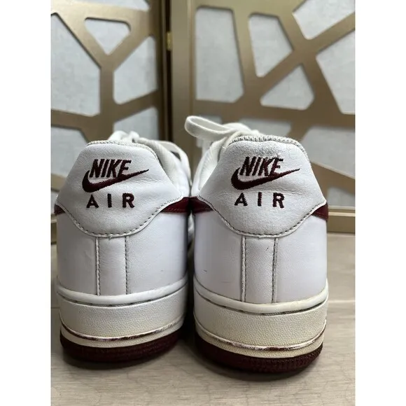 NIKE AIR FORCE 1 07 WHITE-TEAM SZ 11 RARE 315122-165 Sneakers Men Shoes Leather