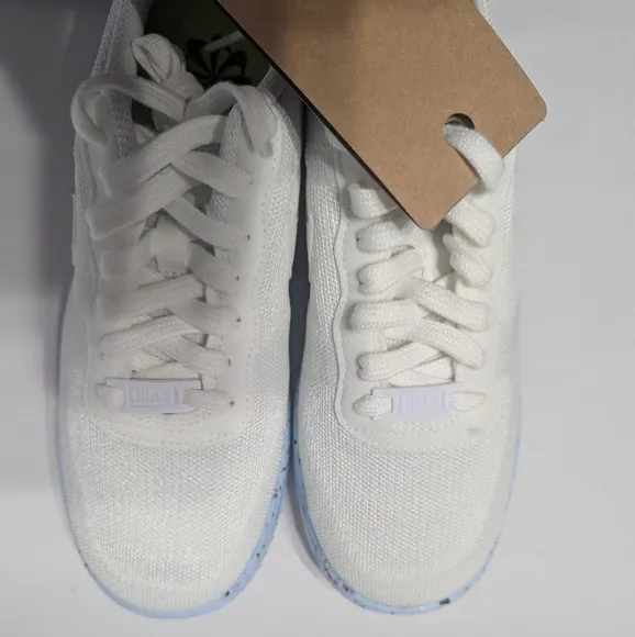 Nike Air Force 1 Crater FlyKnit Womens Athletic Shoes Sneakers NIB New White 7.5
