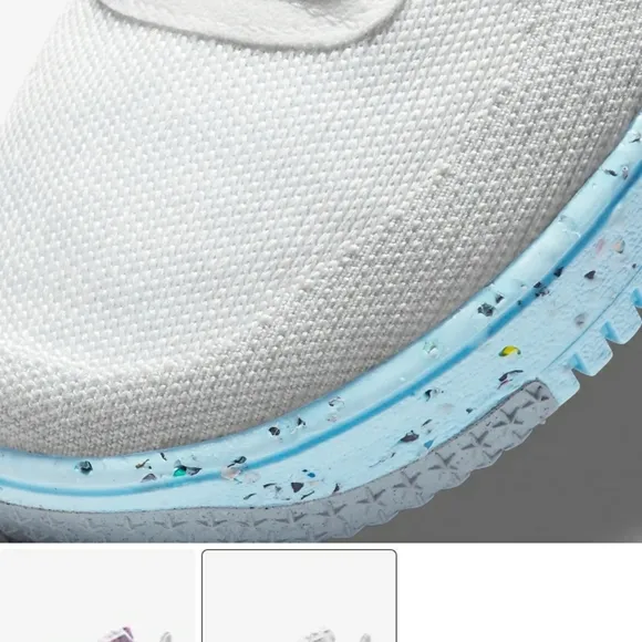 Nike Air Force 1 Crater FlyKnit Womens Athletic Shoes Sneakers NIB New White 7.5
