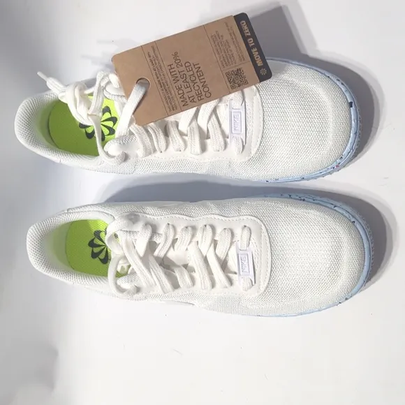 Nike Air Force 1 Crater FlyKnit Womens Athletic Shoes Sneakers NIB New White 7.5