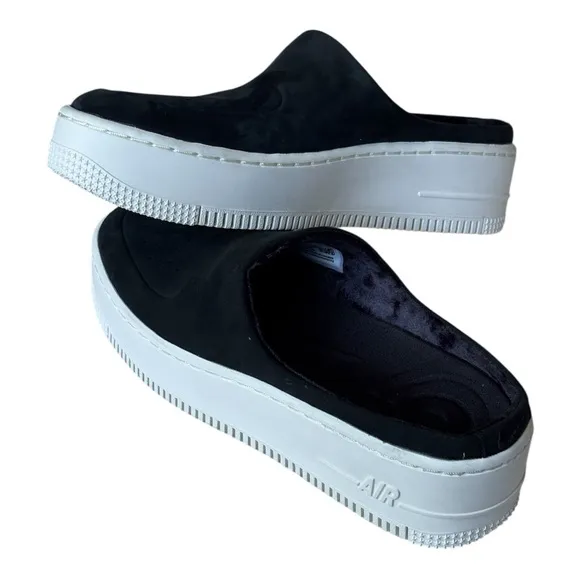 Nike Air Force 1 Lover XX Premium slip on mule NWOB Black/Black/Sail | 6.5