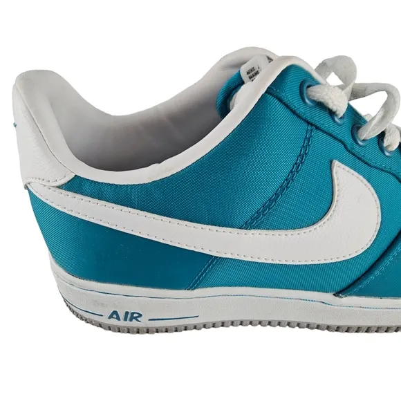 Nike Air Force 1 Low Sneakers Men's Size 8 Nylon Tropical Teal White AF1 82