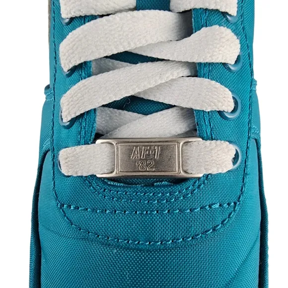 Nike Air Force 1 Low Sneakers Men's Size 8 Nylon Tropical Teal White AF1 82