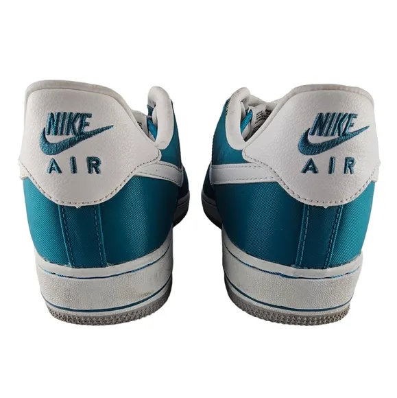 Nike Air Force 1 Low Sneakers Men's Size 8 Nylon Tropical Teal White AF1 82