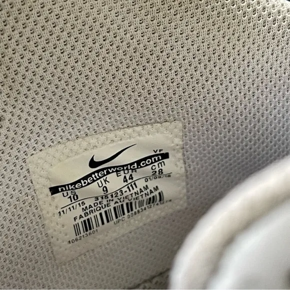 Nike Air Force 1 Mid '07 Shoes Mens 10 White High Top Strap 315123-111