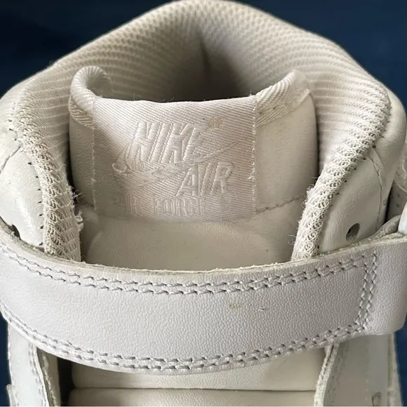 Nike Air Force 1 Mid '07 Shoes Mens 10 White High Top Strap 315123-111
