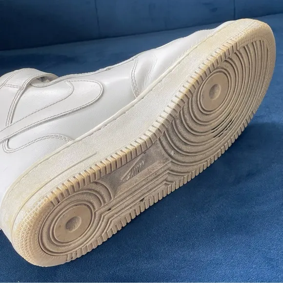 Nike Air Force 1 Mid '07 Shoes Mens 10 White High Top Strap 315123-111