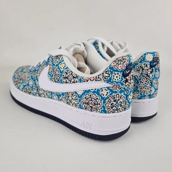 Nike Air Force 1 One Premium '07 Sneakers Womens Floral Size 8.5