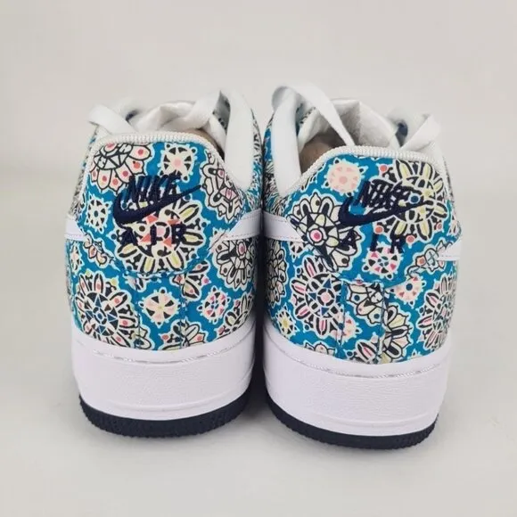 Nike Air Force 1 One Premium '07 Sneakers Womens Floral Size 8.5