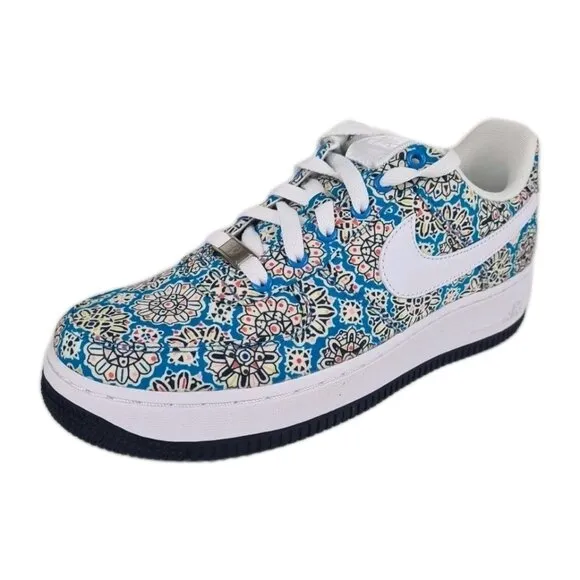 Nike Air Force 1 One Premium '07 Sneakers Womens Floral Size 8.5