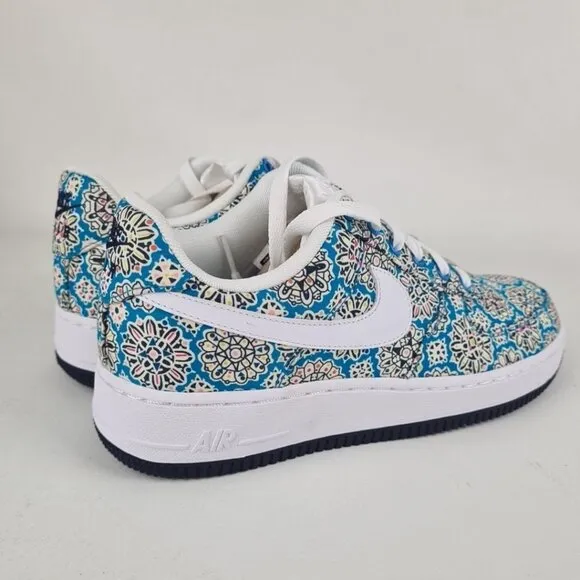 Nike Air Force 1 One Premium '07 Sneakers Womens Floral Size 8.5