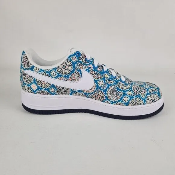 Nike Air Force 1 One Premium '07 Sneakers Womens Floral Size 8.5