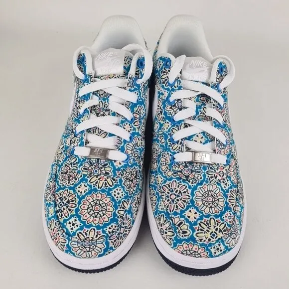 Nike Air Force 1 One Premium '07 Sneakers Womens Floral Size 8.5