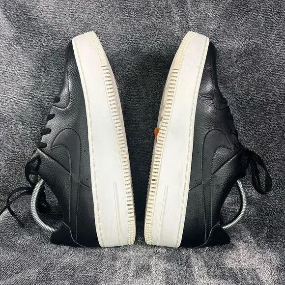 Nike Air Force 1 Sage Low Black Leather with Platform women’s 10