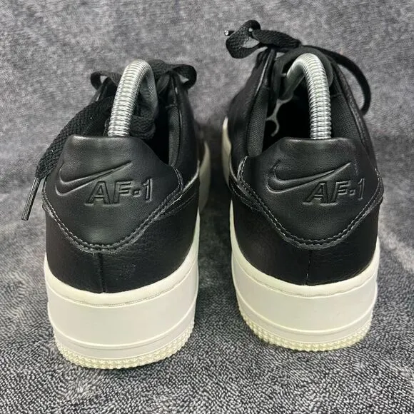 Nike Air Force 1 Sage Low Black Leather with Platform women’s 10