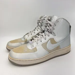 Nike Air Force One AF-1 Hyperfuse Silver Men Size 11.5 Hi Top Shoes 454433-001
