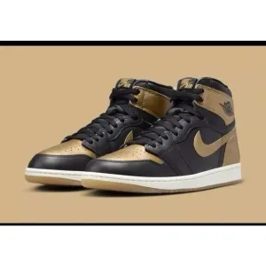 Nike Air Jordan 1 High OG Black 10 Metallic Gold DZ5485-071 Men’s Shoes NEW