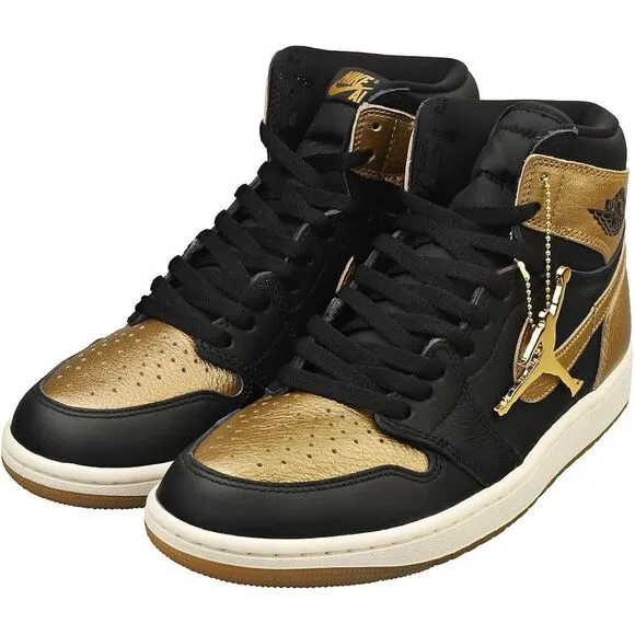 Nike Air Jordan 1 High OG Black 10 Metallic Gold DZ5485-071 Men’s Shoes NEW