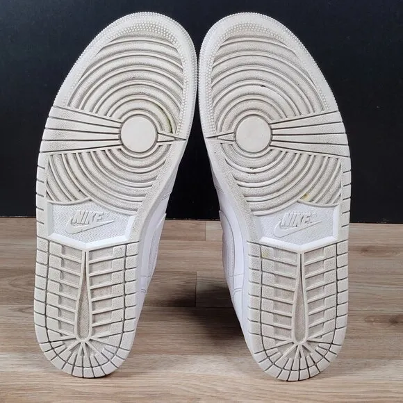 Nike Air Jordan 1 Low Shoes Mens Size 12.5 Triple White Sneakers 553558-136