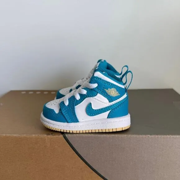 Nike Air Jordan 1 Mid ‘Aquatone’ Toddler Sneakers - SZ 2 C