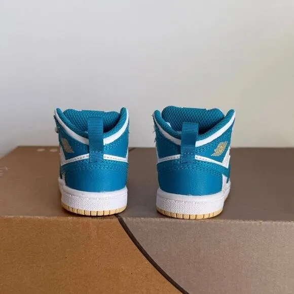 Nike Air Jordan 1 Mid ‘Aquatone’ Toddler Sneakers - SZ 2 C