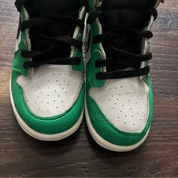 Nike air jordan 1 retro CU0450-300 lucky green high top sneakers shoes kids 10C