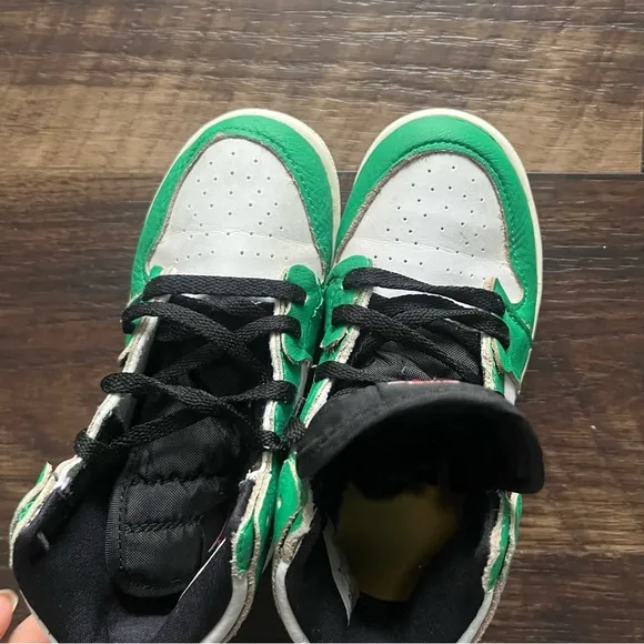 Nike air jordan 1 retro CU0450-300 lucky green high top sneakers shoes kids 10C