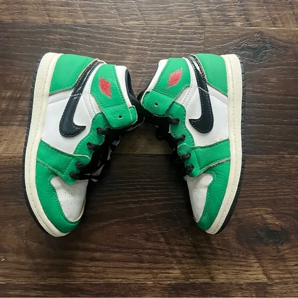 Nike air jordan 1 retro CU0450-300 lucky green high top sneakers shoes kids 10C