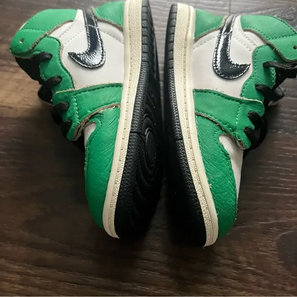 Nike air jordan 1 retro CU0450-300 lucky green high top sneakers shoes kids 10C