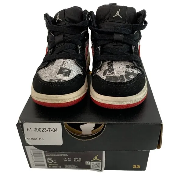 Nike Air Jordan 1 Retro High OG Toddler Shoes 5C Sneaker Baby GUC 7336 Air Times