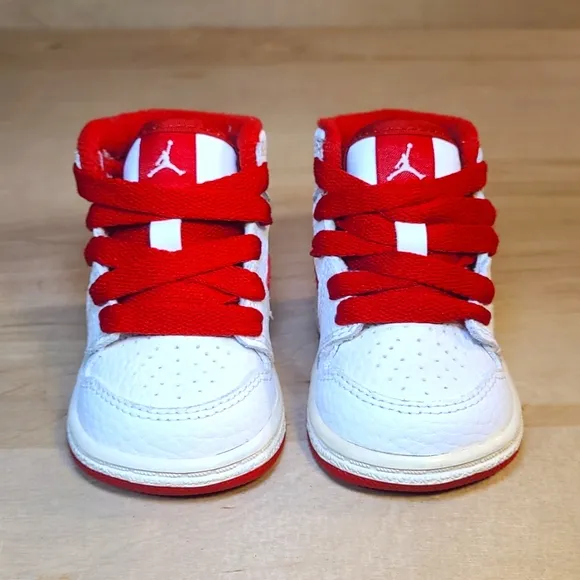 Nike Air Jordan 1 Retro Varsity Red Toddler Infant 2009 Vintage Shoes
