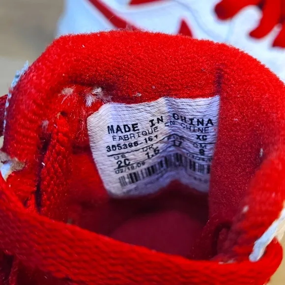 Nike Air Jordan 1 Retro Varsity Red Toddler Infant 2009 Vintage Shoes