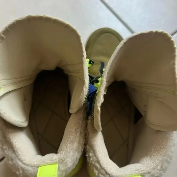 Nike Air Jordan 1 Zip High Utility Women Shoes Olive Black Volt Sz 10 AV3723-300