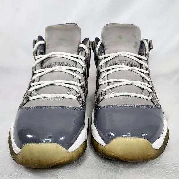 Nike Air Jordan 11 XI Retro Low Cool‎ Wolf Gray Shoes 528896-003 Youth Size 6Y